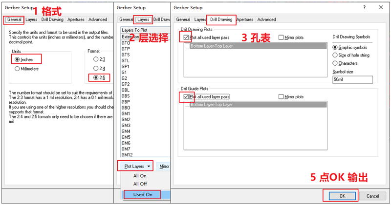 輸出Gerber部分，F(xiàn)ile下選擇 Gerber Files